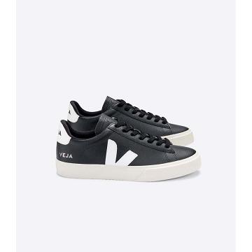 Dámské Low Tops Sneakers Veja CAMPO CHROMEFREE Black/White | CZ 595HAP